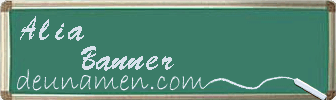 Alia Banner Visitenkarte